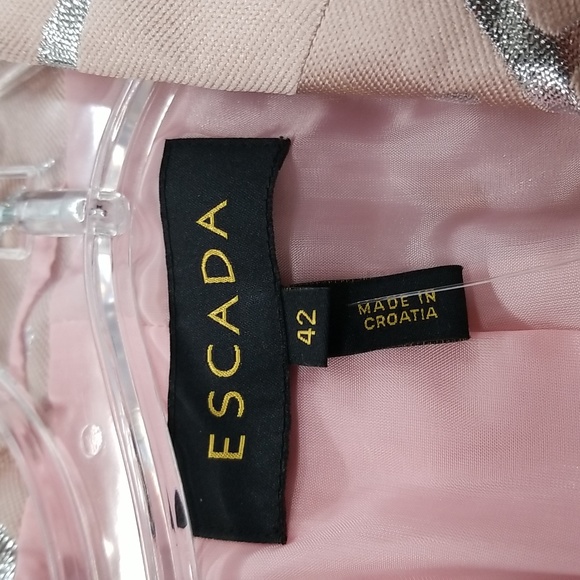 Escada Pink & Silver Jacket Size    10 12 - Picture 4 of 6